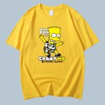 画像9: Unisex Camouflage Simpson CARRY NOPrint  cotton short-sleeved T-shirt  sweater　男女兼用 迷彩 シンプソン プリントショートスリーブ半袖Tシャツ (9)