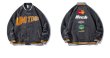 画像4: corduroy BASEBALL JACKET  uniform jacket blouson ユニセックス 男女兼用 レターロゴ スタジアムジャンパー スタジャン MA-1 ボンバー ジャケット ブルゾン (4)