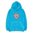 画像2: graffiti print hoodie Sweat 　男女兼用迷彩ハートスウェットフーディ パーカートレーナー  (2)