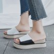 画像6: Women  Platform leather sandals   厚底レザーサンダル  スリッパ (6)