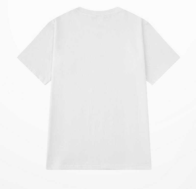 画像3: Unisex  Heart logo print cotton short-sleeved T-shirt  sweater 男女兼用 ハートプリント ショートスリーブ半袖Tシャツ (3)