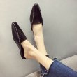 画像3: Women Baotou half slippers flat Sandals 　フラットスクエアヘッドスタッズ付き サンダル スリッパ (3)