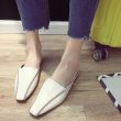 画像2: Women Baotou half slippers flat Sandals 　フラットスクエアヘッドスタッズ付き サンダル スリッパ (2)