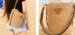 画像2:  shoulder woven bucket bag　ワンショルダー 籠 カゴ バケットバッグ (2)