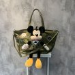 画像2: Mickey Mouse & Smile Emblem Tote Shoulder Bag   ラージサイズミッキーマウス＆スマイルエンブレム付きトート ショルダーバッグ (2)