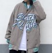 画像6: women men clothes baseball uniform jacket blouson ユニセックス 男女兼用 レターロゴ オーバーサイズスタジアムジャンパー スタジャン MA-1 ボンバー ジャケット ブルゾン (6)