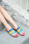 画像6: Women Bohemia Roman flat sanda レザー本革ボヘミアンカラフルフラットサンダル  スリッパ (6)