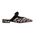 画像3:  horse hair leopard print Baotou pointed toe  half drag flat sandal pumps  shoes  本革ハラコレザーレオパード＆ゼブラフ ラット ミュール パンプス サンダル　 (3)