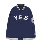 画像1: women &men  old school hip hop loose letter  printing baseball uniform jacket blouson ユニセックス 男女兼用 オールドスクールルーズレタープリンスタジアムジャンパー スタジャン MA-1 ボンバー ジャケット ブルゾン (1)