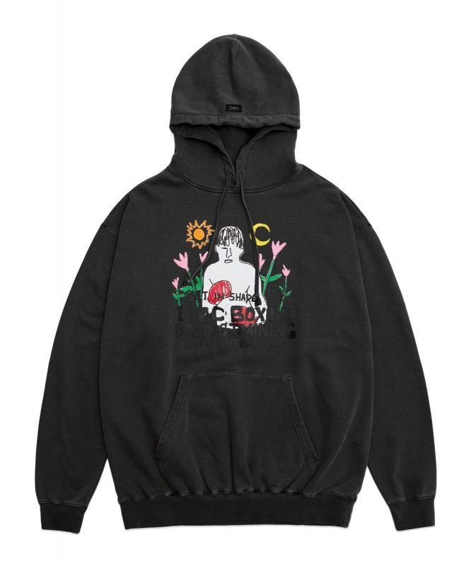 画像2: Unisex Boxing Paint Hooded Sweat  男女兼用 ユニセックスボクシングペイントフーディー スウェット パーカー (2)