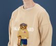 画像9: Unisex skateboard bear round neck sweatshirt　男女兼用 スケートボードベア プリントスウェットプルオーバー トレーナー (9)