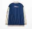 画像3: women &men  American Retro loose letter  printing baseball uniform jacket blouson ユニセックス 男女兼用 アメリカンレトロルーズレタープリンスタジアムジャンパー スタジャン MA-1 ボンバー ジャケット ブルゾン (3)