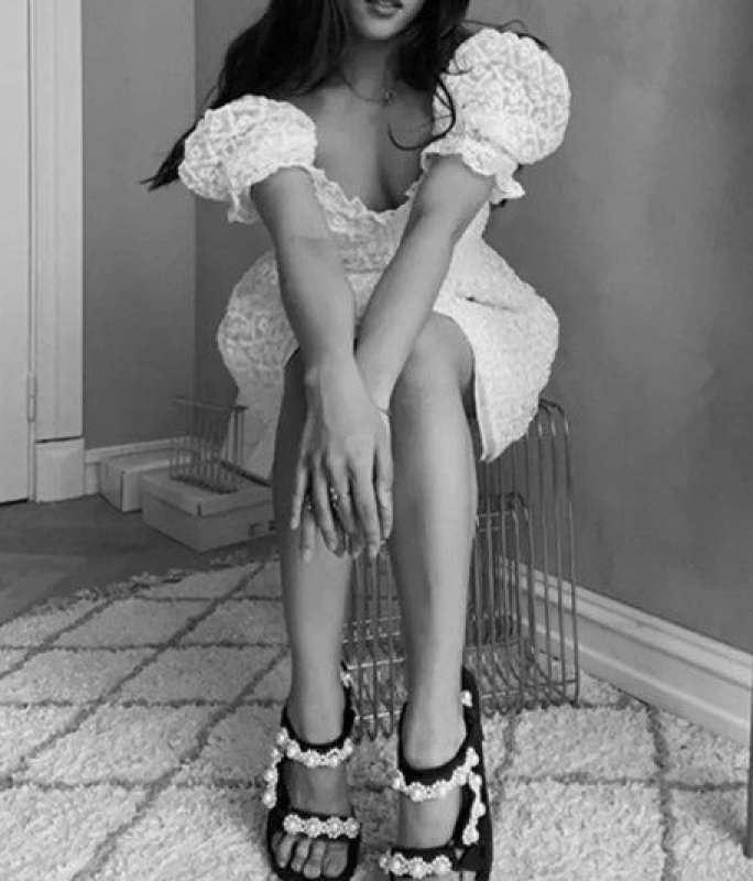 画像10: Women Platform flat Velcro pearl sandals   フラットフラワーパールベルクロ サンダル (10)