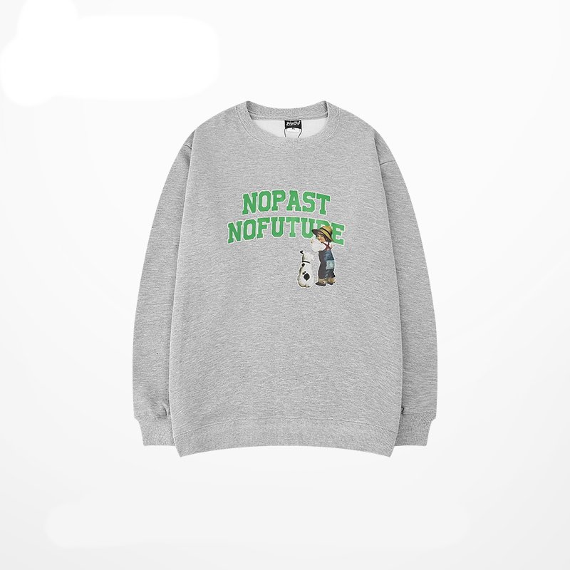 画像3:  Baby & dog print sweater  ユニセックス 男女兼用ベビー&ドッグ プリントスウェット トレーナ (3)