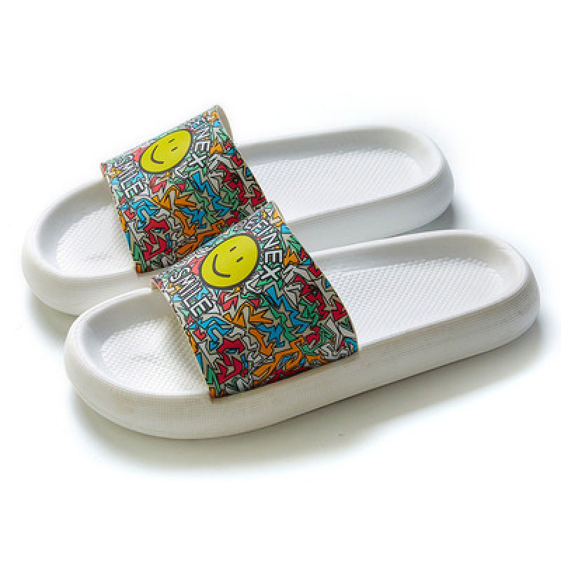 画像4:  Smile & graphics flip flops sandals slipper  ユニセックス男女兼用スマイル&グラフィックフリップフロップサンダル スリッパ (4)