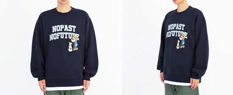 画像7:  Baby & dog print sweater  ユニセックス 男女兼用ベビー&ドッグ プリントスウェット トレーナ (7)