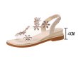 画像7: Women Transparent rhinestone flat sandals 　フラット＆ 透明＆ラインストーンバックストラップサンダル  (7)