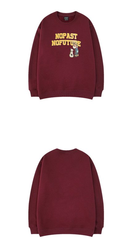 画像6:  Baby & dog print sweater  ユニセックス 男女兼用ベビー&ドッグ プリントスウェット トレーナ (6)