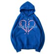 画像6: Unisex heart-broken Paint Hooded Sweat  男女兼用 ユニセックスheart-brookenレタープリントフーディー スウェット パーカ (6)