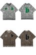 画像5: Unisex voguekey V-neck checkered T-shirt Short Sleeve 　男女兼用 市松格子 ダミエ柄 ショートスリーブVネック 半袖Tシャツ (5)