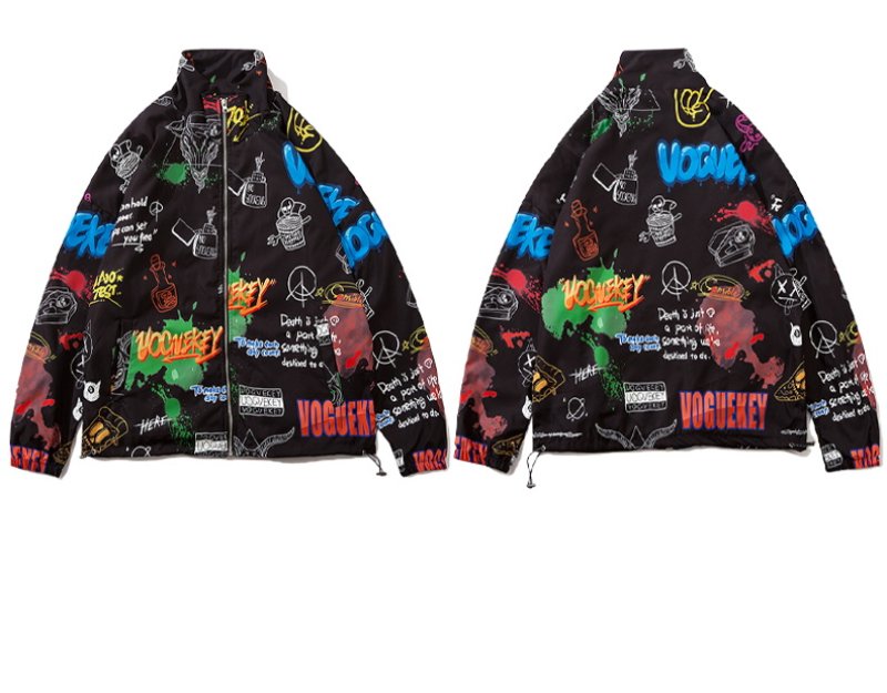 画像5: men & women Voguekey port style jacket blouson  ユニセックスポート 男女兼用Voguekeyポートジャケット  ウインドブレーカー ブルゾン (5)