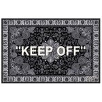 画像1: Paisley KEEP OFF Logo Rug ペイズリー柄  バンダナ柄  キープオフ ラグ カーペット (1)