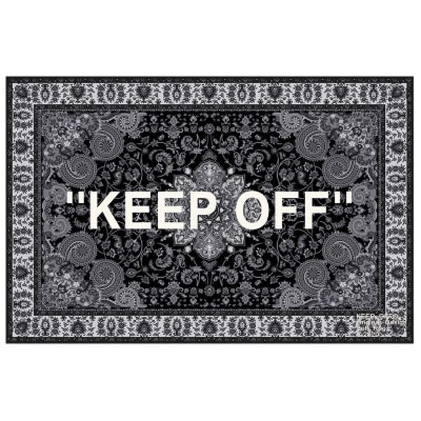 画像1: Paisley KEEP OFF Logo Rug ペイズリー柄  バンダナ柄  キープオフ ラグ カーペット (1)