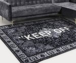 画像4: Paisley KEEP OFF Logo Rug ペイズリー柄  バンダナ柄  キープオフ ラグ カーペット (4)