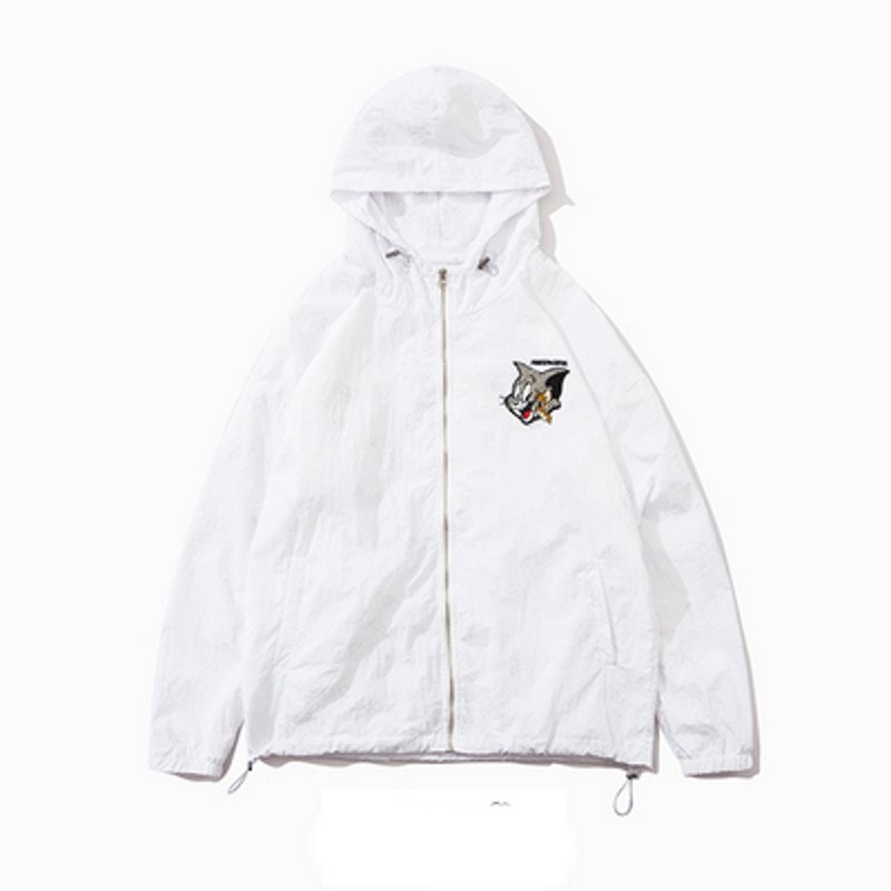 画像2: Tom and Jerry Windbreaker Jumper  jacket blouson 　ユニセックストムとジェリー ウインドブレーカー ジャンバー  MA-1 ボンバー ジャケット ブルゾン (2)