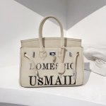 画像4:  printed canvas platinum army cloth bag Tote Bag 　アーミーキャンバスレタープリントトート ショルダー２WAY バッグ (4)