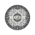 画像2: SALE セール 即納 Paisley KEEP OFF Logo Round Rug ペイズリー柄 キープオフ 丸形 ラウンド ラグ カーペット (2)
