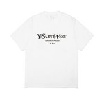 画像2: Unisex Ye Saint West T-Shirt ロゴTシャツ  (2)