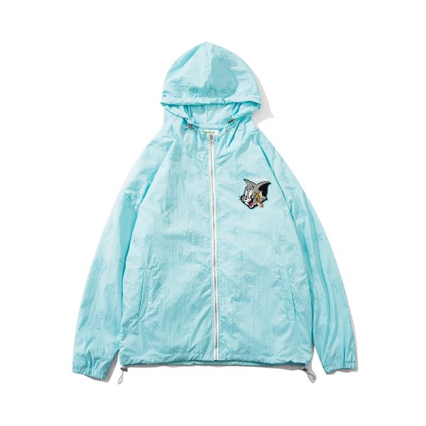 画像1: Tom and Jerry Windbreaker Jumper  jacket blouson 　ユニセックストムとジェリー ウインドブレーカー ジャンバー  MA-1 ボンバー ジャケット ブルゾン (1)