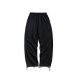 画像6: Letter hot drilling drawstring drawstring pants trousers Pants ユニセックス 男女兼用レターロゴ付きワイドレッグパンツ (6)