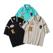 画像7: Unisex bear embroidery polo shirt Short Sleeve 　男女兼用ベア クマ刺繡 半袖ポロシャツ (7)