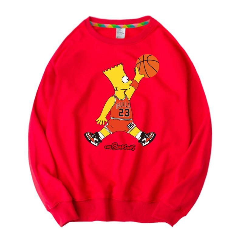 画像4: Simpson basketball paint Pullover sweater ユニセックス 男女兼用 シンプソン バスケット ダンク プリントスウェット トレーナー (4)