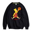 画像5:  Simpson basketball paint Pullover sweater　 バスケットユニセックス 男女兼用シンプソンバスケットプリントスウェット トレーナ (5)