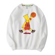 画像3:  Simpson basketball paint Pullover sweater　 バスケットユニセックス 男女兼用シンプソンバスケットプリントスウェット トレーナ (3)