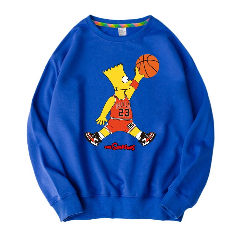 画像5: Simpson basketball paint Pullover sweater ユニセックス 男女兼用 シンプソン バスケット ダンク プリントスウェット トレーナー (5)