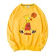 画像6:  Simpson basketball paint Pullover sweater　 バスケットユニセックス 男女兼用シンプソンバスケットプリントスウェット トレーナ (6)