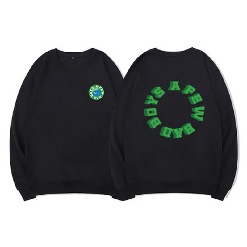 画像2: Unisex circle letter print pullover sweater　ユニセックス 男女兼用サークルレタープリントプルオーバースウェット トレーナ (2)