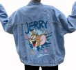画像2: Tom & Jerry Denim G Jean Jacket denim jacket  トム＆ジェリーデニムGジャン デニムジャケットユニセックス　男女兼用 (2)
