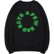 画像6: Unisex circle letter print pullover sweater　ユニセックス 男女兼用サークルレタープリントプルオーバースウェット トレーナ (6)