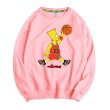 画像2:  Simpson basketball paint Pullover sweater　 バスケットユニセックス 男女兼用シンプソンバスケットプリントスウェット トレーナ (2)