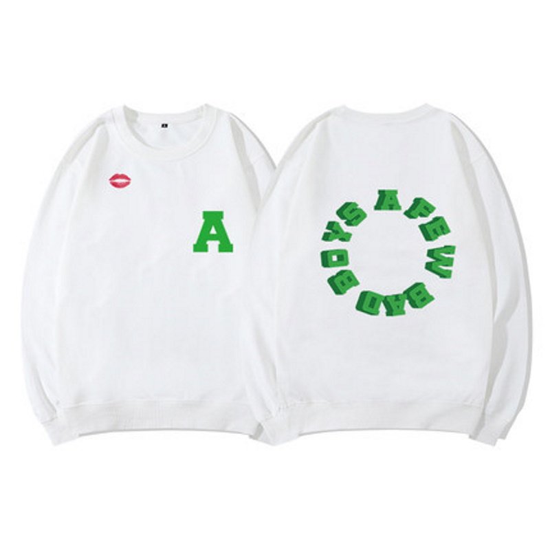 画像5: Unisex circle letter print pullover sweater　ユニセックス 男女兼用サークルレタープリントプルオーバースウェット トレーナ (5)