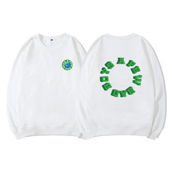画像1: Unisex circle letter print pullover sweater　ユニセックス 男女兼用サークルレタープリントプルオーバースウェット トレーナ (1)