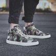 画像5: lace-up Men's Canvas Camouflage High Top lace-up Sneakerl   レースアップ ハイカット カモフラージュ スニーカー (5)