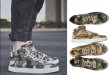 画像3: lace-up Men's Canvas Camouflage High Top lace-up Sneakerl   レースアップ ハイカット カモフラージュ スニーカー (3)