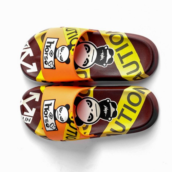 画像1: Angry Panda Comics slippers flip flops soft bottom sandals slippers   ユニセックスアングリーパンダ プラットフォーム フリップフロップ サンダルシャワーサンダル ビーチサンダル 男女兼用 (1)