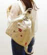 画像3: Mickey Mouse Disney Embroidery Series Portable Backpack Large CapacityTote Bag  ミッキーマウス ミッキー 刺繍バックパック リュック トートバッグ (3)
